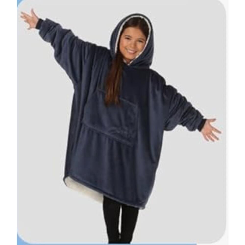 THE COMFY Original Jr. Shark Tank Kids Oversized Sherpa Wearable Blanket Hoodie